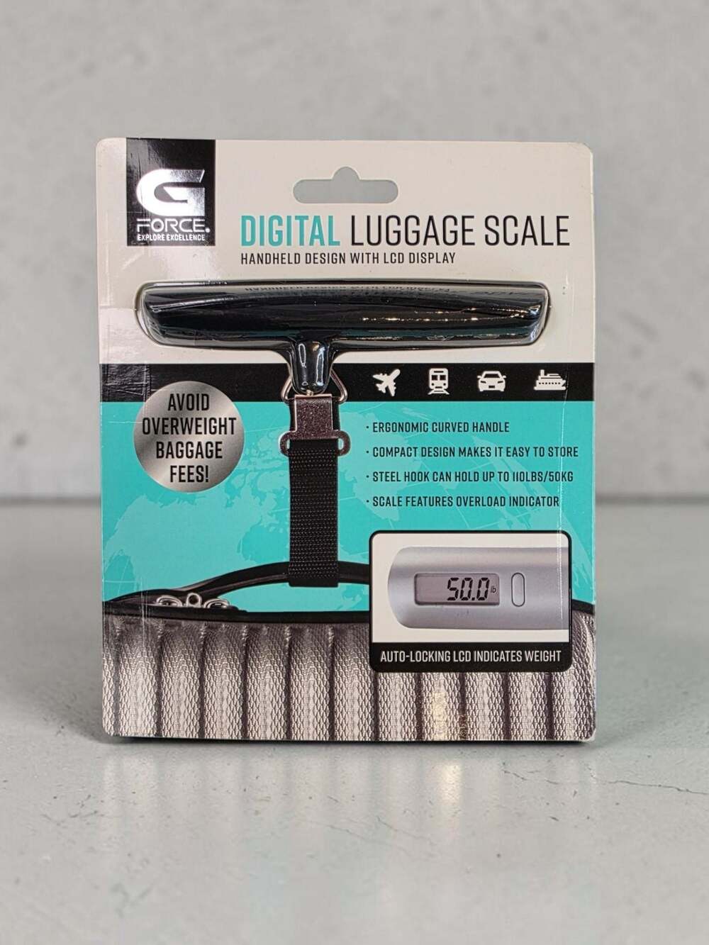 G Force Digital Luggage Scale Style 6025-B-AST